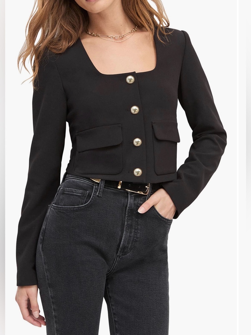 NWT Favorite Daughter Laura Crop Jacket XS
